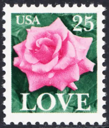 USA Michel 1988 / Scott 2378 postfrisch EINZELMARKE- Grußmarke: Rose
