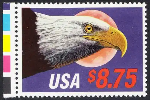 USA Michel 2014 / Scott 2394 postfrisch EINZELMARKE RAND links - Eilpostmarke: Weißkopfseeadler 