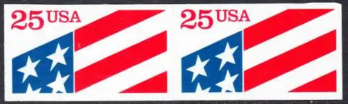USA Michel 2090 / Scott 2475 postfrisch horiz.PAAR - Flagge
