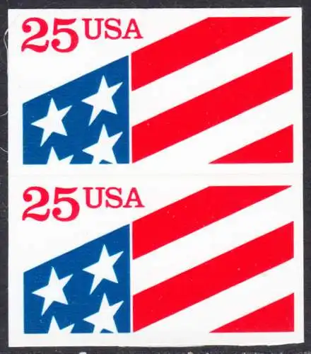 USA Michel 2090 / Scott 2475 postfrisch vert.PAAR (a2) - Flagge
