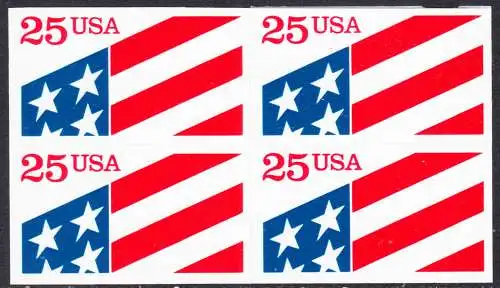 USA Michel 2090 / Scott 2475 postfrisch BLOCK - Flagge