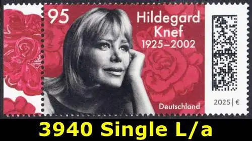 BUND 2025 Michel-# 3940 postfrisch EINZELMARKE RAND links (a)
