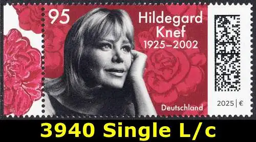 BUND 2025 Michel-# 3940 postfrisch EINZELMARKE RAND links (c)