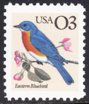 USA Michel 2150 / Scott 2478 postfrisch EINZELMARKE (a3) - Tiere: Rotkehl-Hüttensänger
