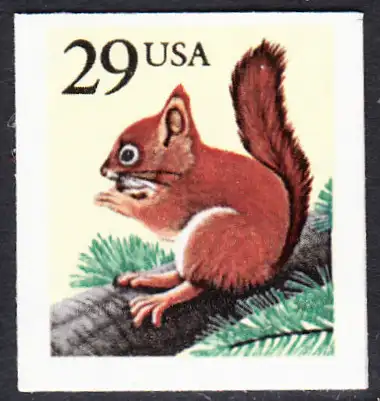 USA Michel 2385 / Scott 2489 postfrisch EINZELMARKE (a3) - Tiere: Eichhörnchen 