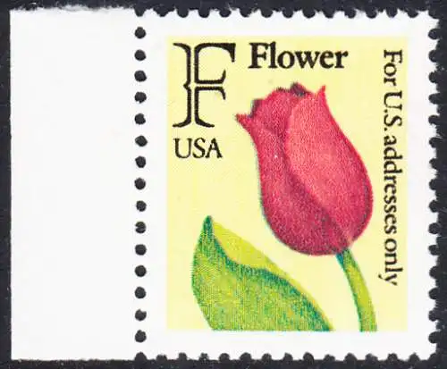 USA Michel 2116 / Scott 2517 postfrisch EINZELMARKE RAND links - Tulpe