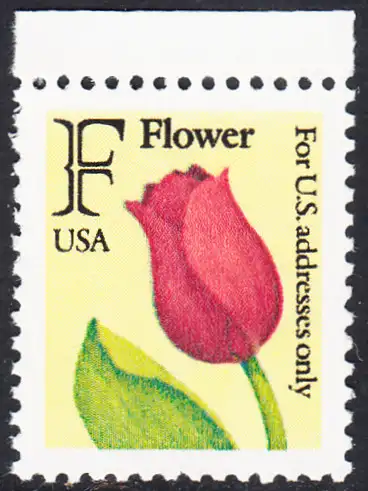 USA Michel 2116 / Scott 2517 postfrisch EINZELMARKE RAND oben - Tulpe