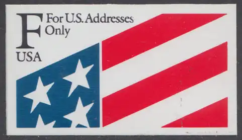 USA Michel 2118 / Scott 2522 postfrisch EINZELMARKE (a2) - Freimarke zur Briefportoerhöhung: Stilisierte Flagge