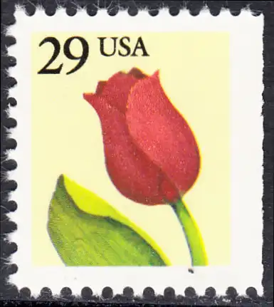 USA Michel 2125D / Scott 2527 postfrisch EINZELMARKE (rechts ungezähnt) - Tulpe