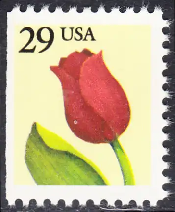 USA Michel 2125D / Scott 2527 postfrisch EINZELMARKE (links ungezähnt) - Tulpe