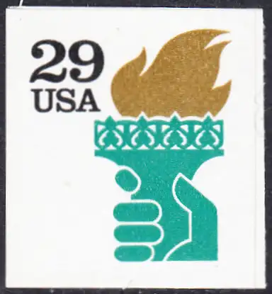USA Michel 2152 / Scott 2531A postfrisch EINZELMARKE (a2) - Fackel der Freiheitsstatue, New York