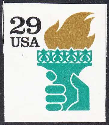 USA Michel 2152 / Scott 2531A postfrisch EINZELMARKE (a3) - Fackel der Freiheitsstatue, New York