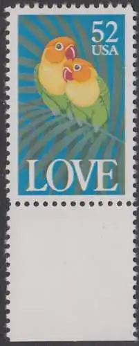 USA Michel 2133 / Scott 2537 postfrisch EINZELMARKE RAND unten (a2) - Grußmarke: Pfirsichköpfchen
