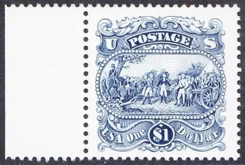 USA Michel 2455 / Scott 2590 postfrisch EINZELMARKE RAND links - Die Kapitulation von General Burgoyne bei Saratoga