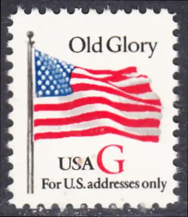 USA Michel 2533 / Scott 2882 postfrisch EINZELMARKE - Flagge \"Old Glory\" (rotes G)
