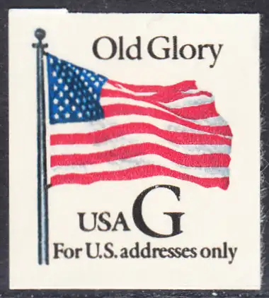 USA Michel 2537 / Scott 2887 postfrisch EINZELMARKE (a1) - Flagge \"Old Glory\" (schwarzes G)