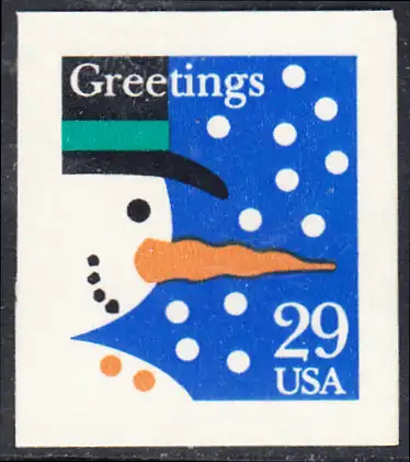 USA Michel 2422 / Scott 2803 postfrisch EINZELMARKE (a2) - Weihnachten: Schneemann