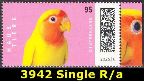 BUND 2026 Michel-# 3942 postfrisch EINZELMARKE RAND rechts (a)
