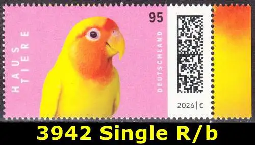 BUND 2026 Michel-# 3942 postfrisch EINZELMARKE RAND rechts (b)