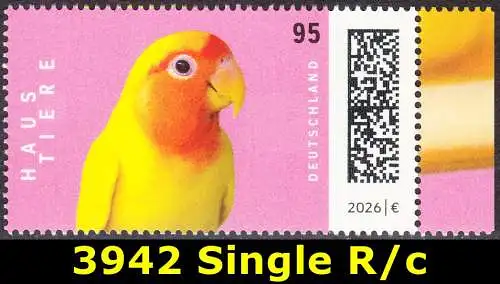 BUND 2026 Michel-# 3942 postfrisch EINZELMARKE RAND rechts (c)