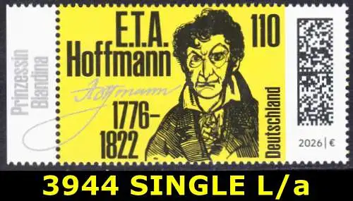 BUND 2026 Michel-# 3944 postfrisch EINZELMARKE RAND links (a)