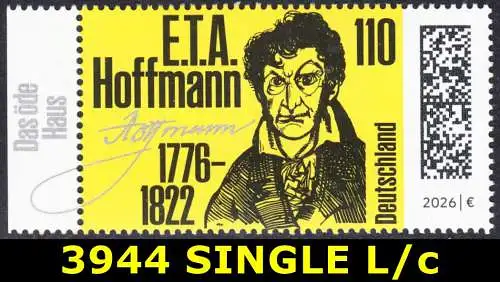 BUND 2026 Michel-# 3944 postfrisch EINZELMARKE RAND links (c)