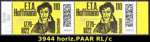 BUND 2026 Michel-# 3944 postfrisch horiz.PAAR RÄNDER rechts/links (c)