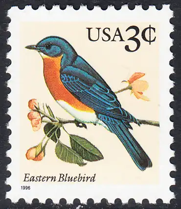 USA Michel 2702 / Scott 3033 postfrisch EINZELMARKE (a2) - Tiere: Rotkehl-Hüttensänger