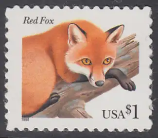 USA Michel 3000 / Scott 3036 postfrisch EINZELMARKE - Tiere: Rotfuchs