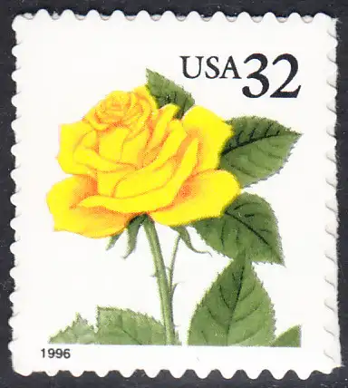 USA Michel 2795 / Scott 3049 postfrisch EINZELMARKE (a1) - Blumen: Rose