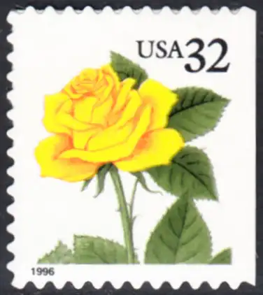 USA Michel 2795 / Scott 3049 postfrisch EINZELMARKE (a2) - Blumen: Rose