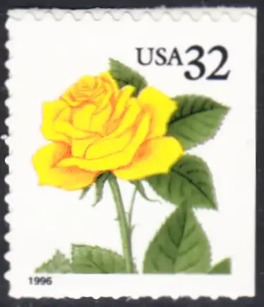 USA Michel 2795 / Scott 3049 postfrisch EINZELMARKE (a3) - Blumen: Rose