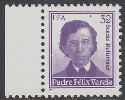 USA Michel 2891 / Scott 3166 postfrisch EINZELMARKE RAND links (a1) - Felix Francisco de la Concepcion Varela y Morales