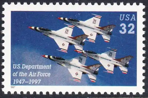 USA Michel 2892 / Scott 3167 postfrisch EINZELMARKE - 50 Jahre Luftwaffenministerium