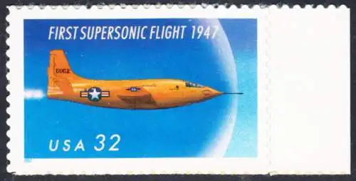 USA Michel 2898 / Scott 3173 postfrisch EINZELMARKE RAND rechts - 50. Jahrestag des ersten Überschallflugs