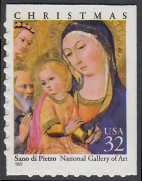 USA Michel 2901 / Scott 3176 postfrisch EINZELMARKE (aus Folioset) - Weihnachten