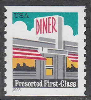 USA Michel 2968 / Scott 3208 postfrisch EINZELMARKE - Restaurant