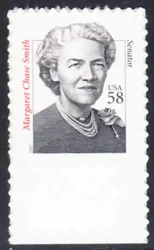 USA Michel 4229 / Scott 3427 postfrisch EINZELMARKE RAND unten - Herausragende Amerikaner: Margaret Chase Smith