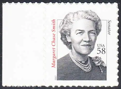 USA Michel 4229 / Scott 3427 postfrisch EINZELMARKE RAND links - Herausragende Amerikaner: Margaret Chase Smith