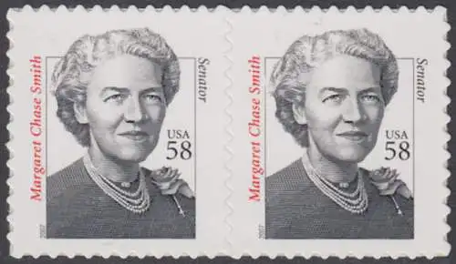 USA Michel 4229 / Scott 3427 postfrisch horiz.PAAR - Herausragende Amerikaner: Margaret Chase Smith