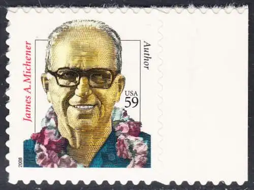 USA Michel 4369 / Scott 3427A postfrisch EINZELMARKE RAND rechts - Herausragende Amerikaner: James Nichener