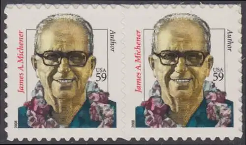 USA Michel 4369 / Scott 3427A postfrisch horiz.PAAR - Herausragende Amerikaner: James Nichener