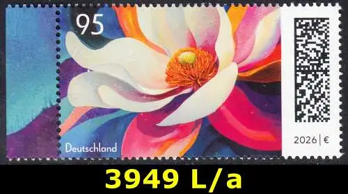 BUND 2026 Michel-# 3949 postfrisch EINZELMARKE RAND links (a)