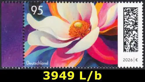 BUND 2026 Michel-# 3949 postfrisch EINZELMARKE RAND links (b)