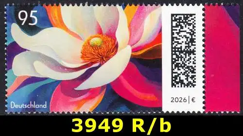 BUND 2026 Michel-# 3949 postfrisch EINZELMARKE RAND rechts (b)