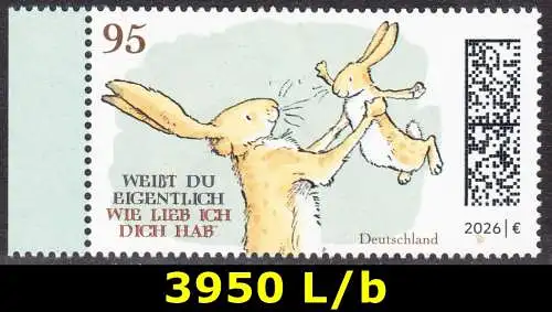 BUND 2026 Michel-# 3950 postfrisch EINZELMARKE RAND links (b)
