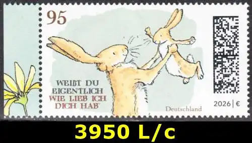 BUND 2026 Michel-# 3950 postfrisch EINZELMARKE RAND links (c)