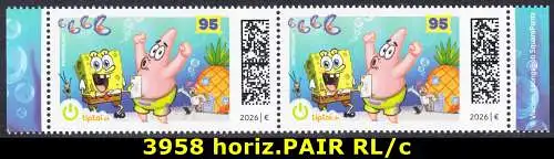 BUND 2026 Michel-# 3950 postfrisch horiz.PAAR RÄNDER rechts/links (c)