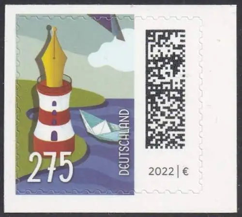 BUND 2022 Michel-# 3668 postfrisch EINZELMARKE MH (a6)