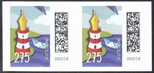 BUND 2022 Michel-# 3668 postfrisch horiz.PAAR MH 